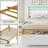 Omartin 45.4'' Bed Frame Twin Size with Armrests Headboard & RGB Light, Upholstered Twin Size Bed Platform with Drawers-722112918-685555291