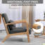 Leisure Chair With Solid Wood Armrest And Feet, Mid-Century Modern Accent Sofa,1 Seat-1534361004
