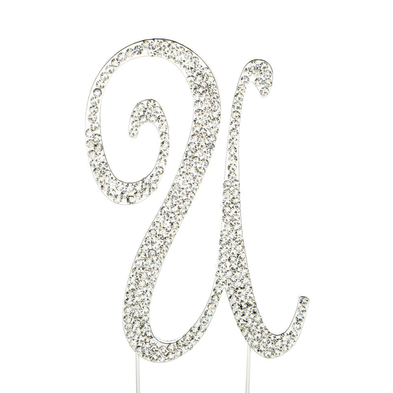 Surmatelas à gâteaux rhinestone u ", Argent