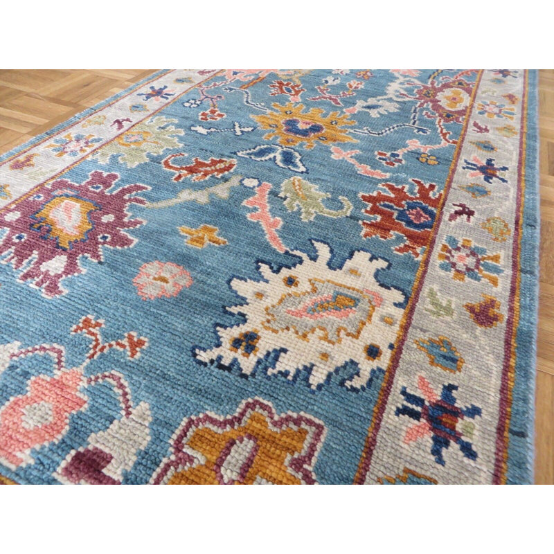 Tapis de couloir en laine 2 pi 11 po x 6 pi One-of-a-Kind