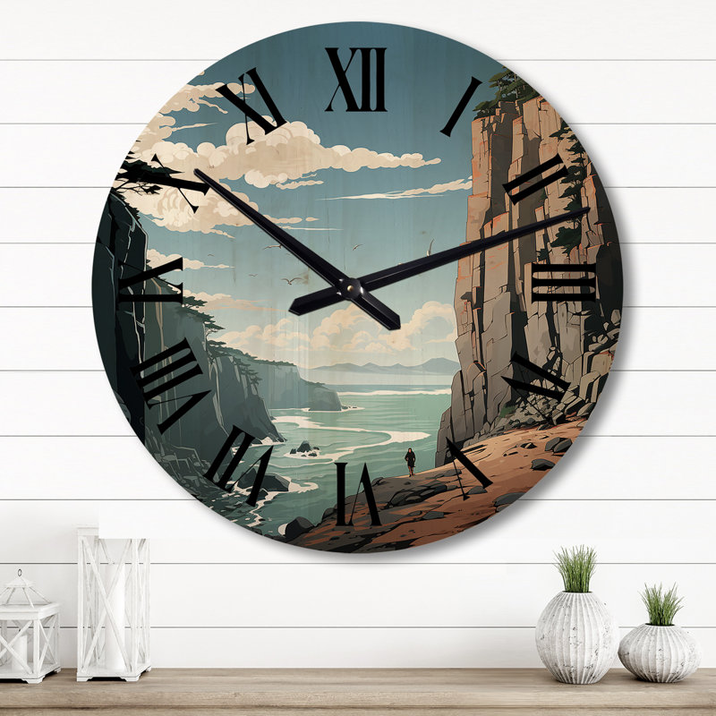 Horloge murale en bois massif Spahn, Grand