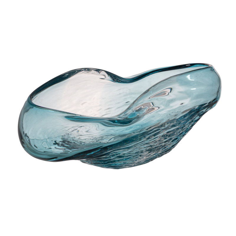 Organic Glass Decorative Bowl