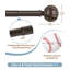 Beiba Adjustable 1'' Single Curtain Rod-1673164044-1673164017
