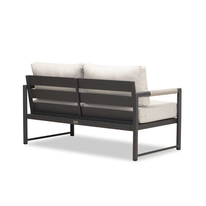Alto Outdoor 2 - Seat Loveseat, Cast Silver Sunbrella®, Slate Gray