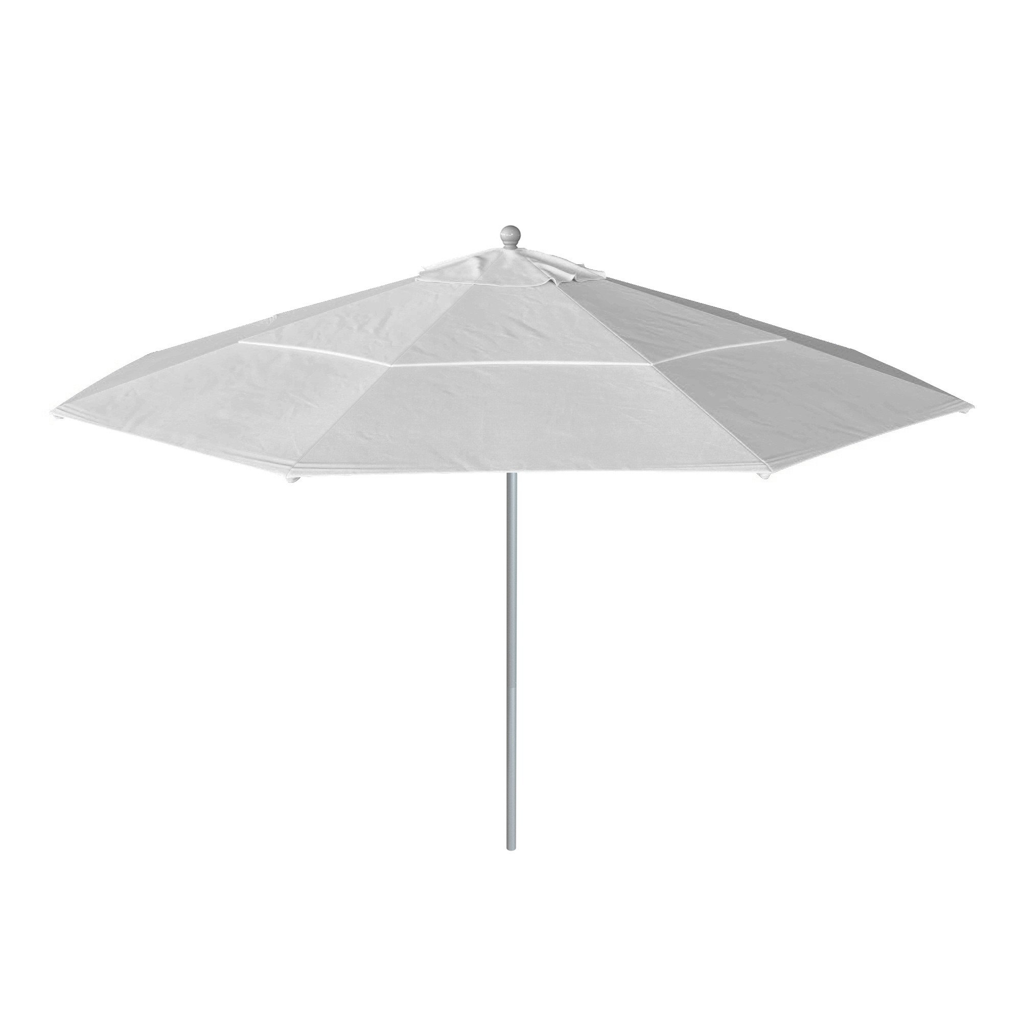 Delora 132'' Outdoor Umbrella, Silver, Natural- Pacifica