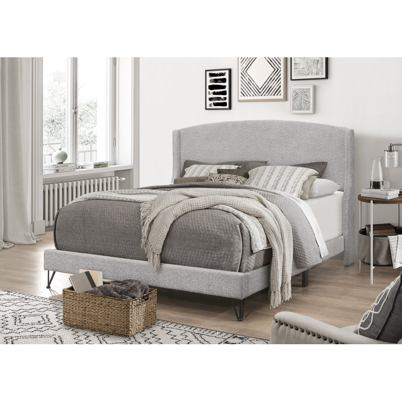 Appolinaire Upholstered Wingback Bed, King