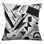 Black White Geometric Double Sided Throw Pillows
