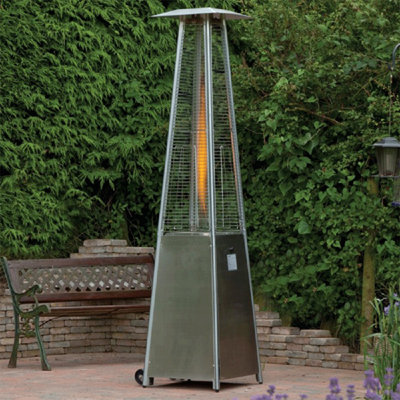 Humeston Stainless Steel Propane Standing Patio Heater