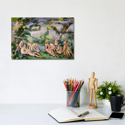 Bathers 1 by Paul Cezanne - 1 Piece Wrapped Canvas Painting