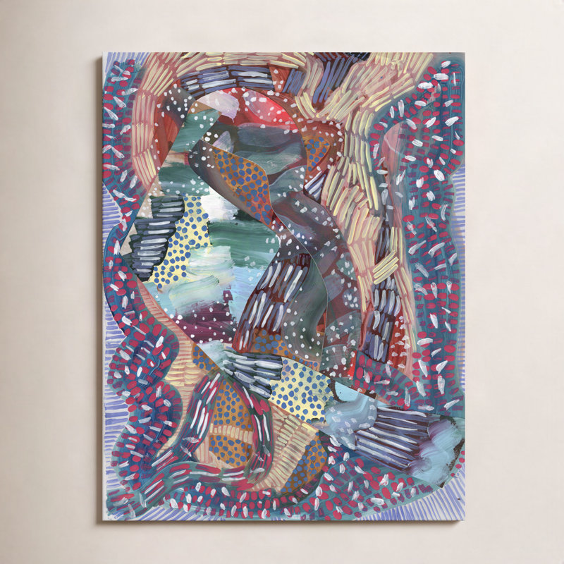 «Baby Your Electric» par K'era Morgan, Toile acajou avec cadre flottant, Pas de tapis, H 16 po x l 12 po