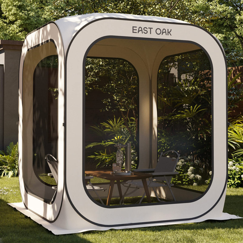 Tente de pop-up portable, 6 x 6 pi, Beige