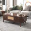 Table basse en rotin rustique Halden