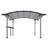 10 ft. x 13 ft. Aluminum Outdoor Pergola with Slightly Arched Canopy and Small Bar-110334661
