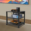 19.7" 3-Tier AV Media Stand Audio-Video Media Rack With Wheels