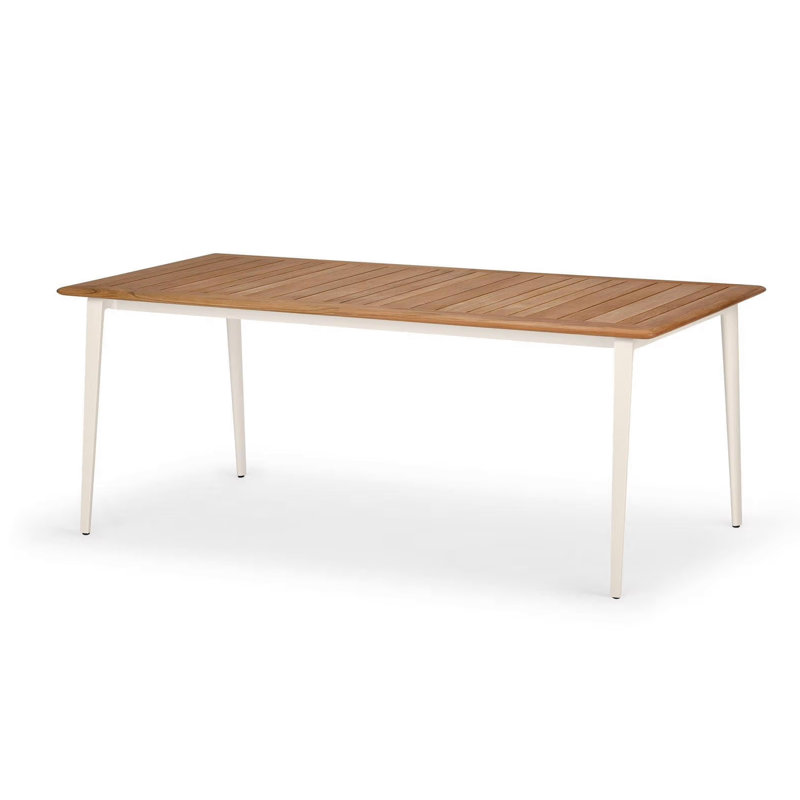 WA Outdoor Dining Table, 39.25" W x 78.75" L x 29.25" H, Brown, Vulcano
