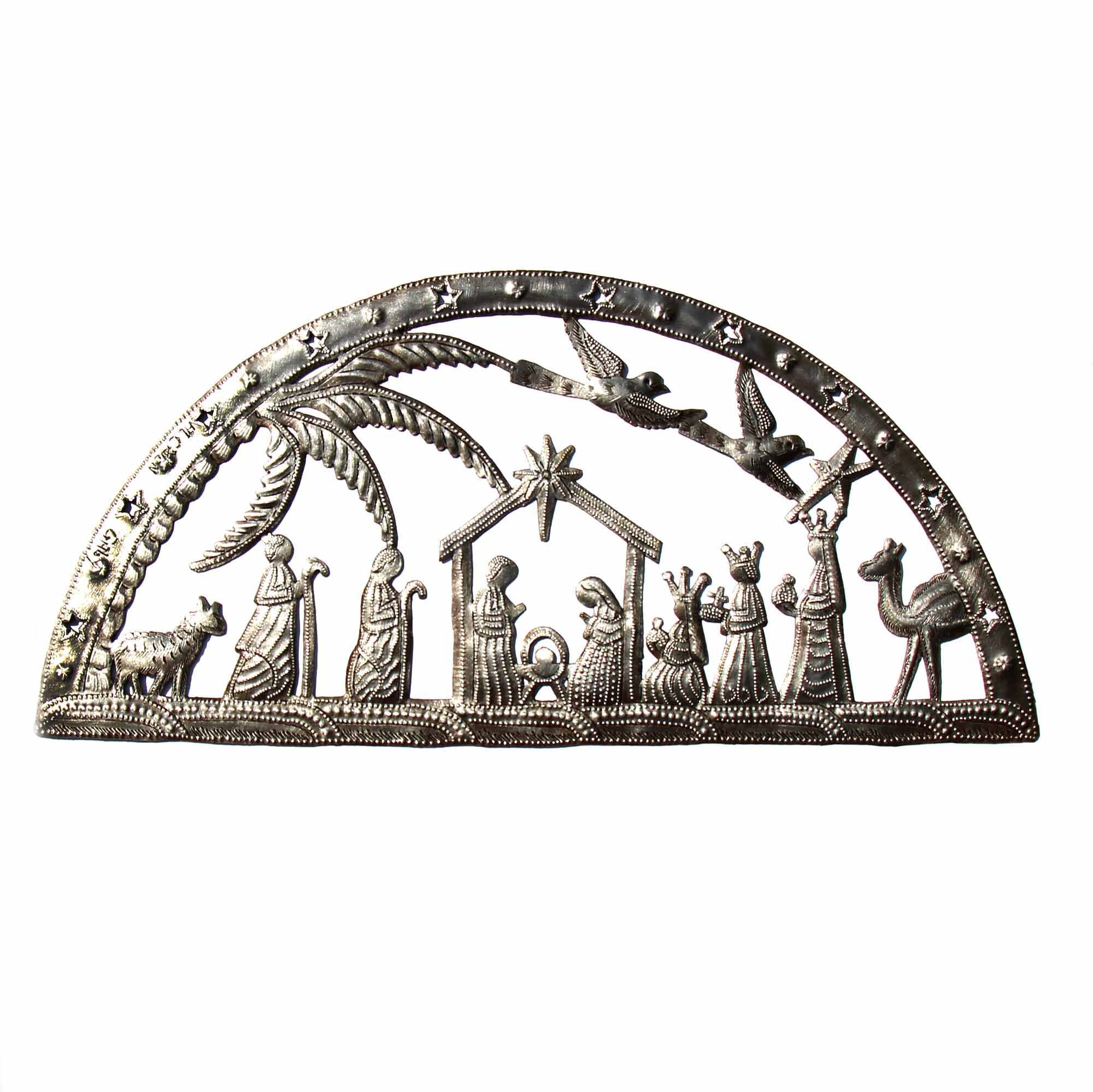 The Holiday Aisle® Scene Haitian Metal Drum Wall Art | Wayfair