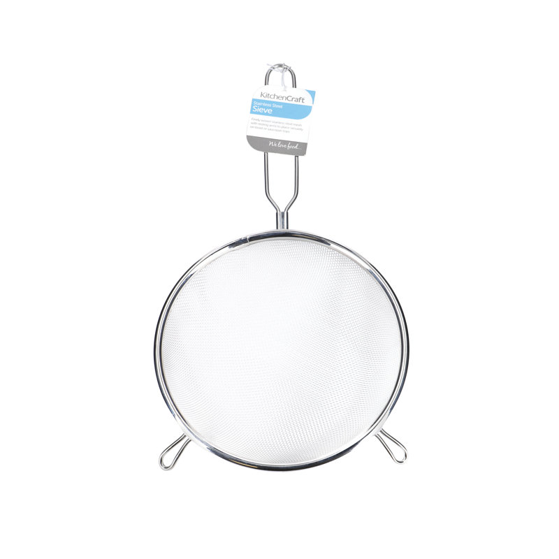 Stainless Steel Strainer, 18cm W