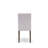 5 Piece Modern Dining Table Set contain A Dining Room Table and 4 Mist Beige Polyester Fabric Modern Chairs, Antique Walnut-1553318634