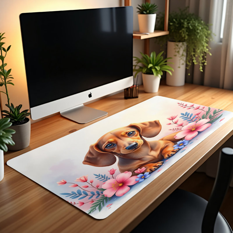 Polyester Desk Pad, 31.5x15.5