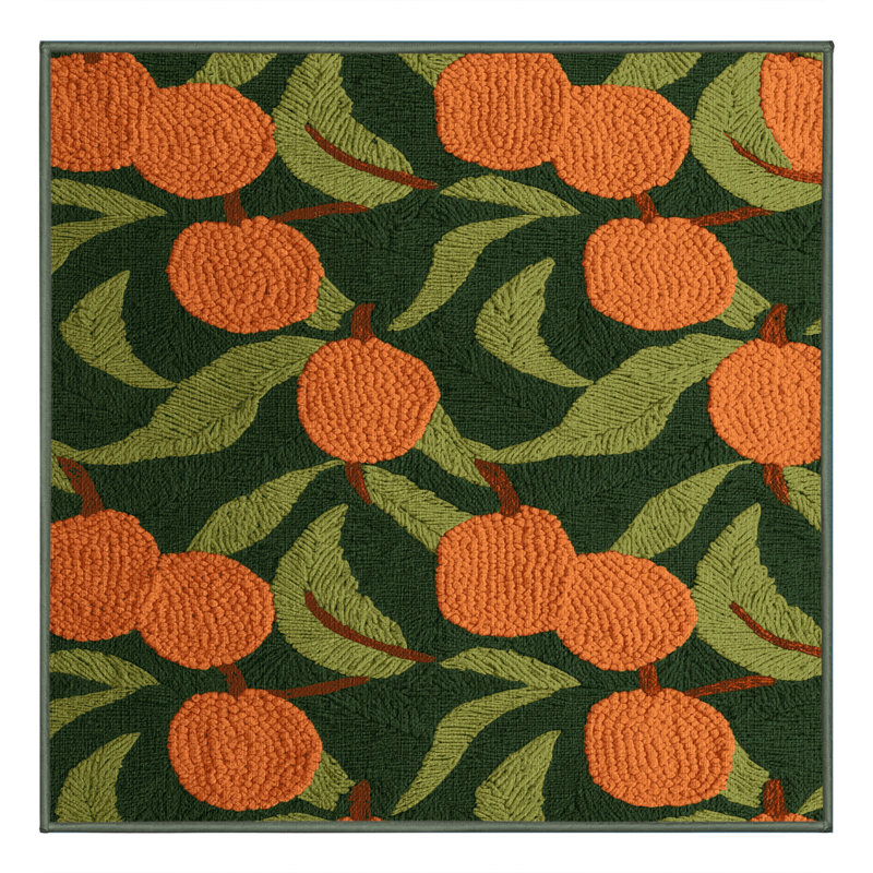  Tapis lavable avec fruits Naranjilla, Rectangulaire 3 pi x 5 pi