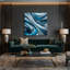 «Abstract Landscape 23», art mural sur toile bleue-776685716
