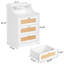 Table de chevet 3 tiroirs avec port USB-1189741133