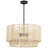 Nekoosa 4 - Light 22in Hand-Woven Drum Chandelier-1461769908