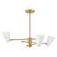 Calista 3 Light Metal Sputnik Chandelier-1851616222