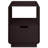 22.8" Tall Contemporary Side Table End Table with Storage Drawer, Espresso-767949796