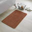 2 Piece Bathroom Rug Set Greek Key Pattern Bath Mat & Pedestal Mat Non Slip Rubber Back Soft Absorbent Mats-19840729
