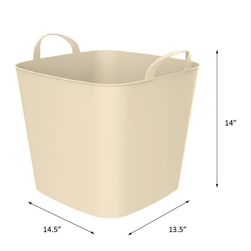 Plastic Laundry Hamper with Handles