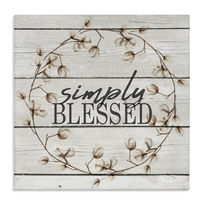 «Simply Blessed Flower Farm», impression sur toile