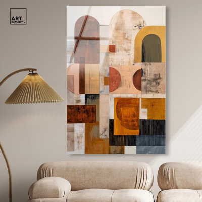 Earthy Tones III Acrylic Print Modern Wall Decor by Art Remedy, Ready to Hang, 36 x 54