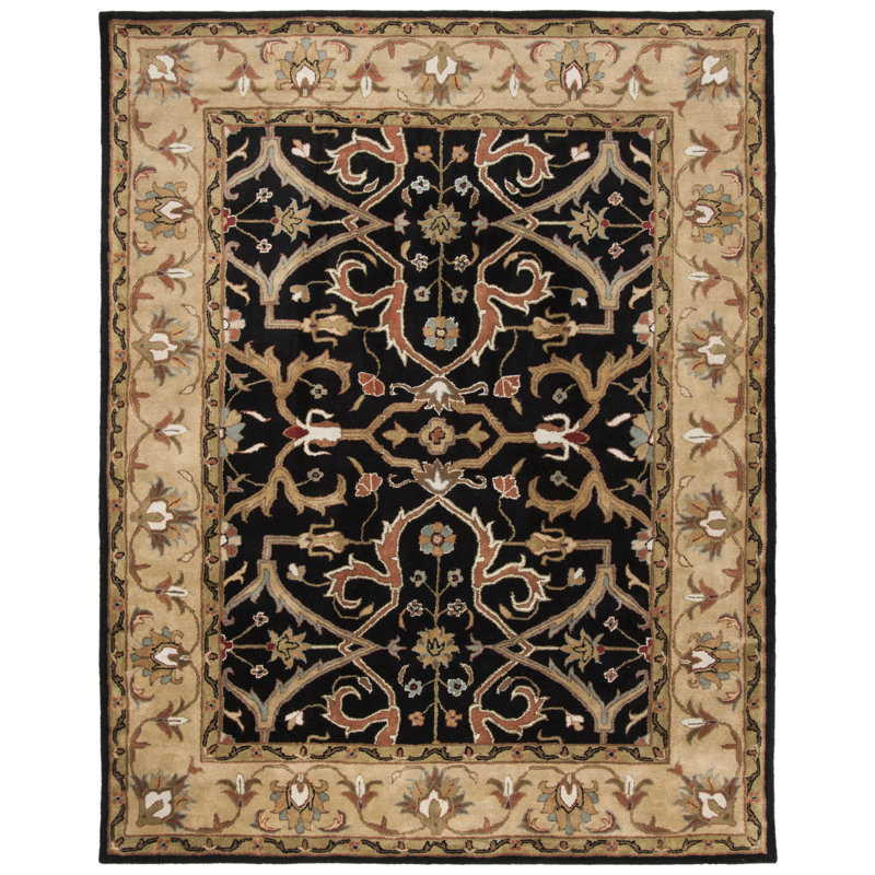 Tapis oriental en laine touffeté à la main Balthrop, Rectangle 5 pi x 8 pi