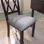 Ensemble de salle à manger 3 pièces avec table à manger à abattants et 2 chaises de salle à manger rembourrées-230986060