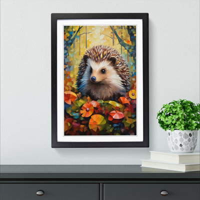 Hedgehog Cubism - Framed Print