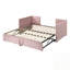Lit de jour simple tapissier avec lit gigogne-497509847