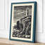 Lighthouse on Stone Coastal - Wrapped Canvas-239581521-239581523