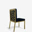 Chaise rembourrée en velours Nalayna