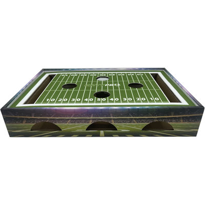 Pets First NCAA Cat Scratcher Toy Football Field Designed Cat Scratcher Box