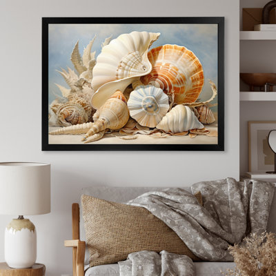 " Seashells Contemporary Collage "