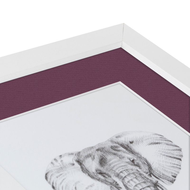 Cadre pour photo 20 po x 30 po blanc mat, Rubis