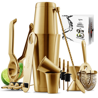 Joytable Stainless Steel Cocktail Shaker Bar Set