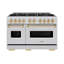 ZLINE Autograph 48" Classic DuraSnow Gas Range w/ 8 Burners & Bronze Accents-1418683388-1438165534