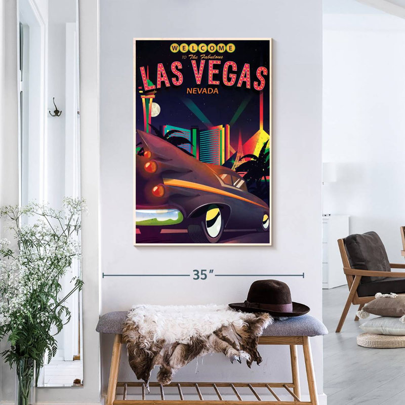 " Fabulous Las Vegas Nevada " by Jason C, 36" H x 24" W x 1.25" D