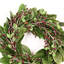 Couronne de bouleau artificielle 22 "avec eucalyptus et feuilles de magnolia, baies, printemps, hiver, couronne de Noël pour la porte d'entrée-1929293417