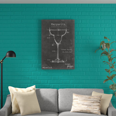 «Barware Blueprint VI» par Ethan Harpe - peinture sur toile tendue