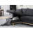 Colton 84.25" Dark Gray Woven Reversible Sleeper Sectional Sofa with Storage Chaise
