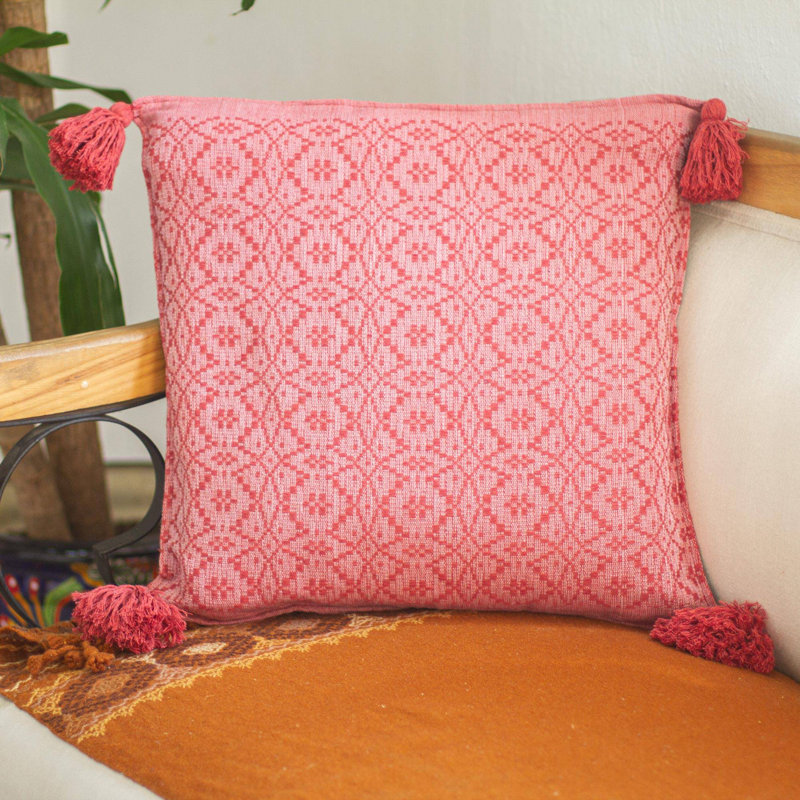 Housse de coussin en coton Oaxaca, Punch