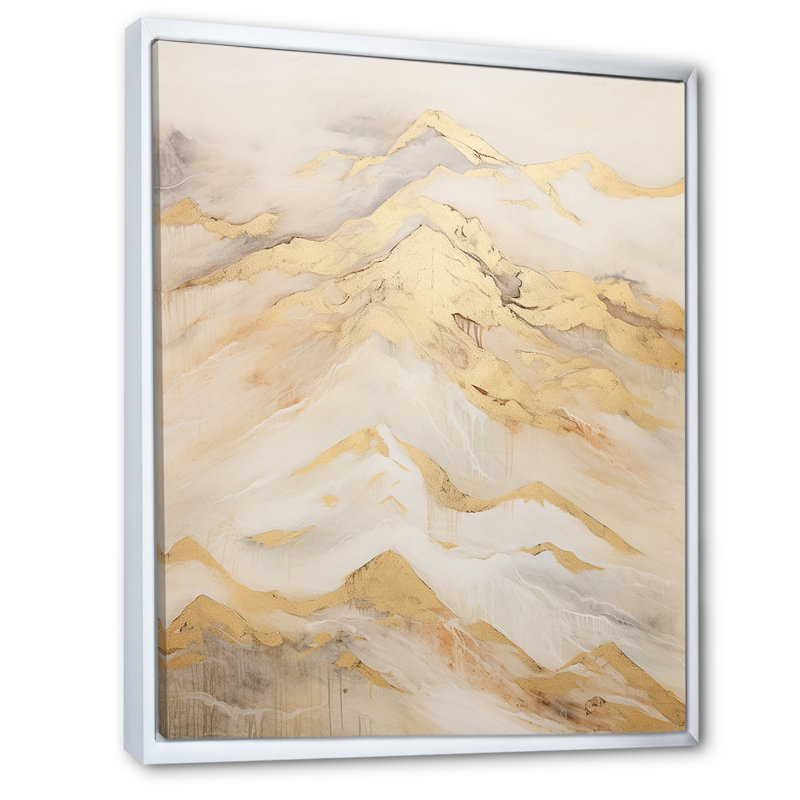 Harmonie alpine III, Cadre flottant blanc, H 44 po x l 34 po